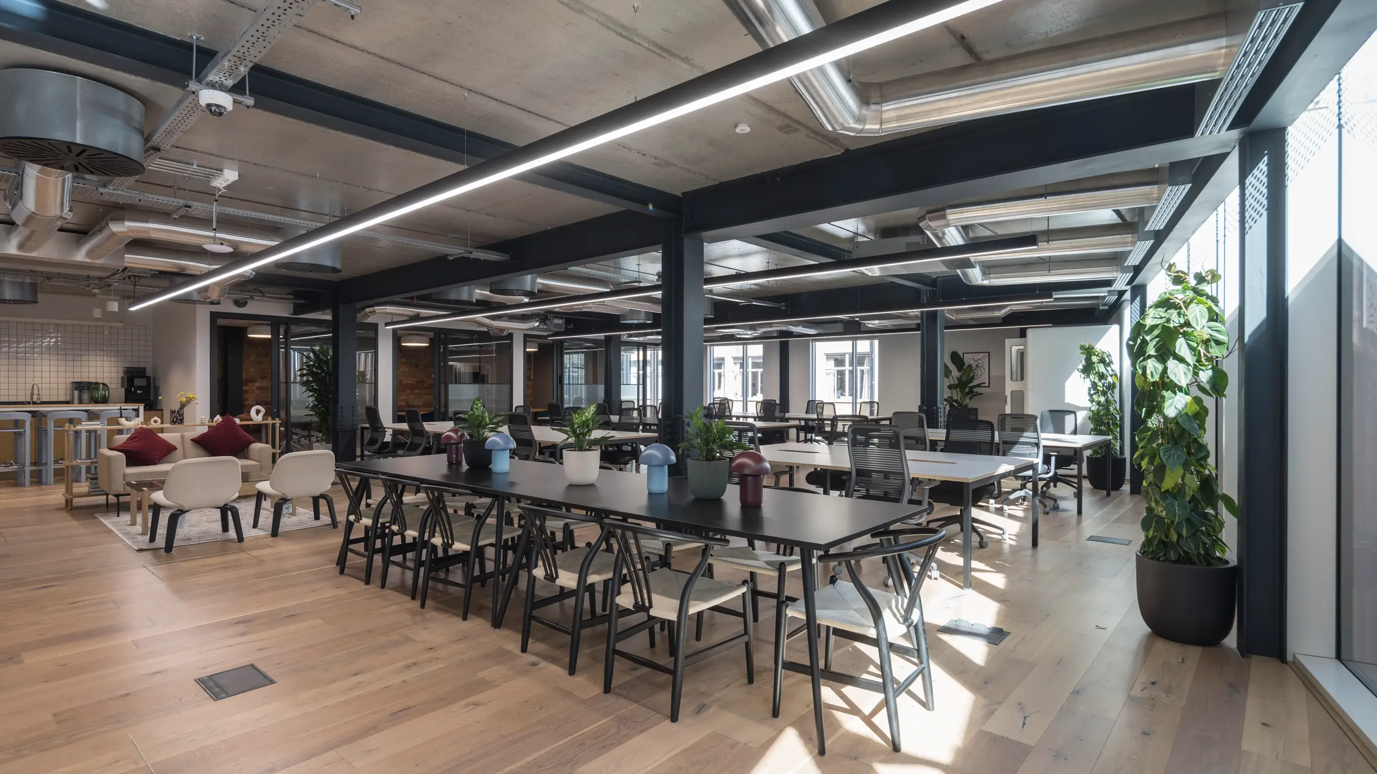 2nd floor office with breakout areas